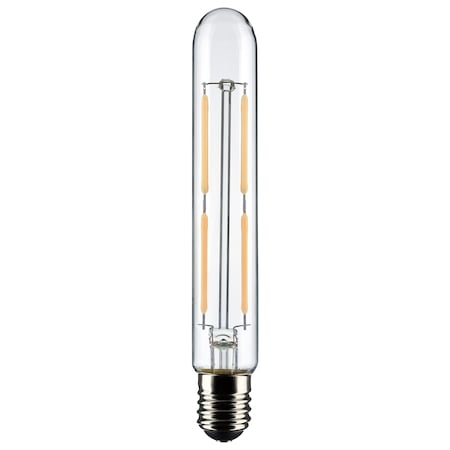 Satco 4 Watt T6.5 LED, Clear, Intermediate Base, 3000K, 400 Lumens, 120 Volt S21370